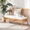 Bali & Pari Capella Modern Bohemian Honey Rattan Dining Bench 243-13424-ZORO - alternate 5